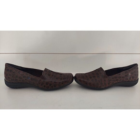 Easy Spirit Purpose Croc Embossed Brown Loafers/NWOB, 12M - Picture 4 of 8